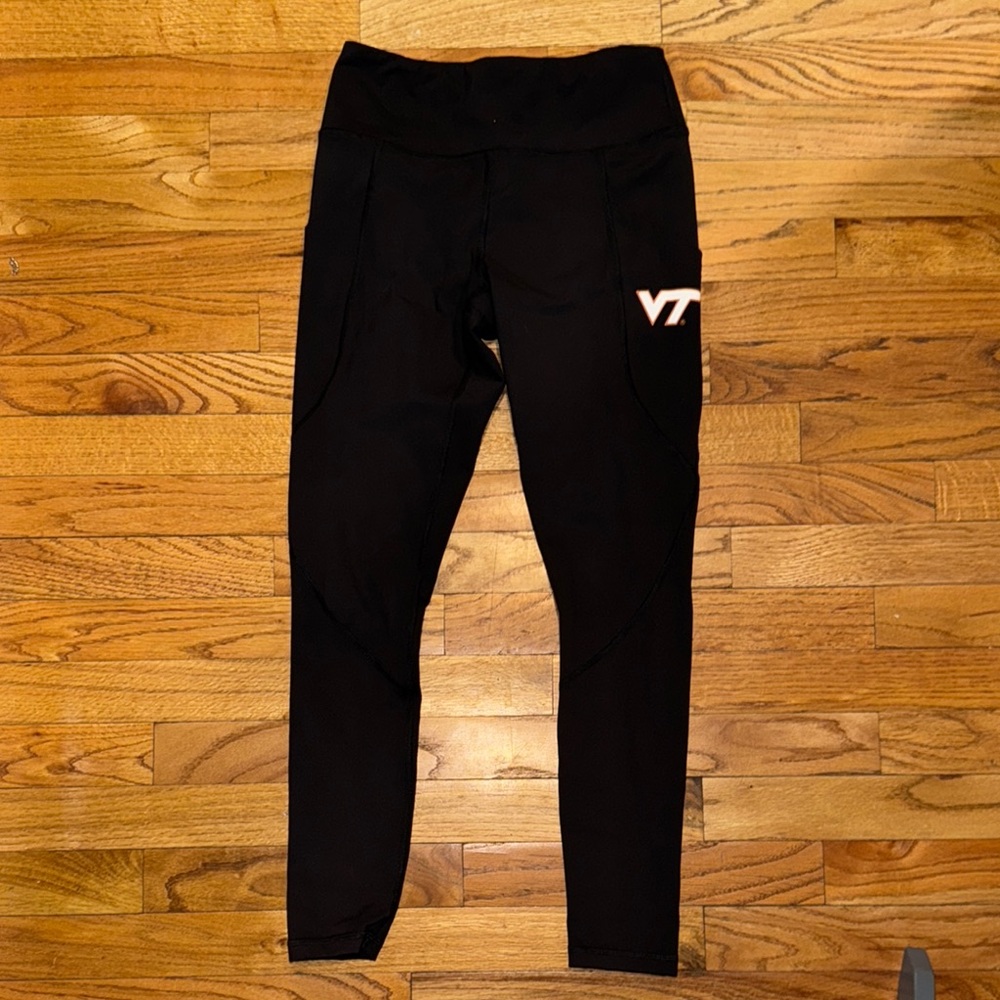 women’s “Virginia Tech” Hokies Black Leggings. Size small. NWT
